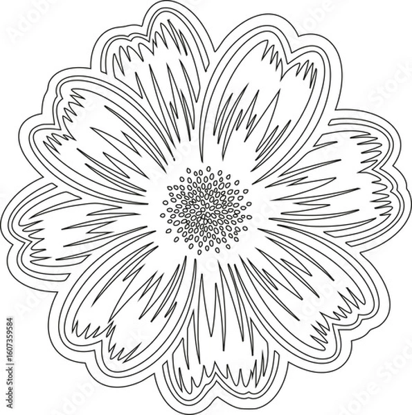 Fototapeta Elegant floral pattern featuring blooming roses and wildflowers in a seamless layout. Perfect for luxury packaging, stationery design, textile prints, and feminine branding projects.