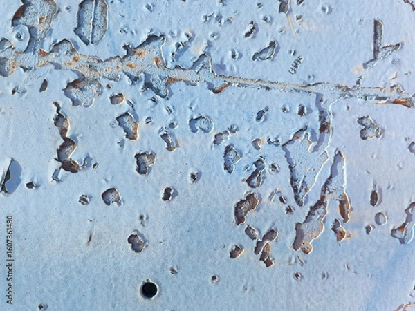Obraz Metallic blu worn suface