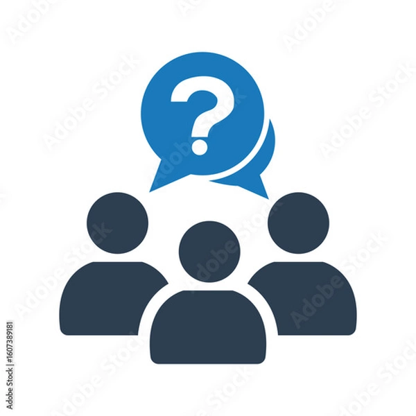 Fototapeta User group question icon