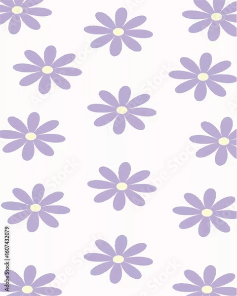 Fototapeta seamless floral pattern