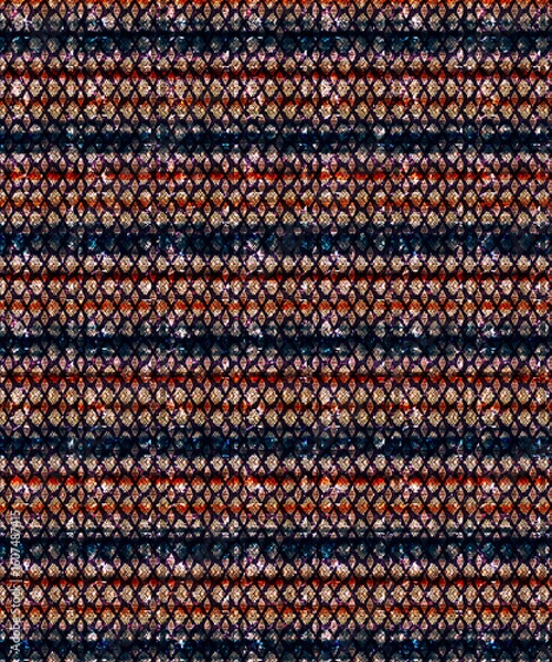 Obraz Seamless Pattern Illustrations for Designing in Unique and vibrant digital textile designs, crafted to bring elegance and sophistication to any fabric. Perfect for fashion, home décor, floral
