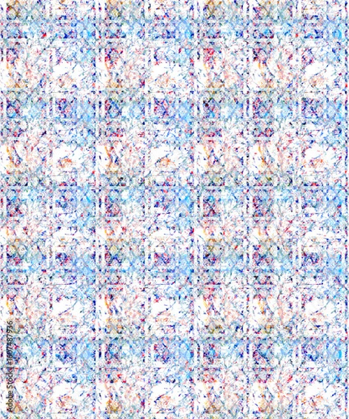 Obraz Seamless Pattern Illustrations for Designing in Unique and vibrant digital textile designs, crafted to bring elegance and sophistication to any fabric. Perfect for fashion, home décor, floral
