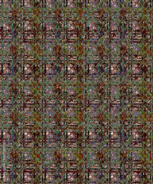 Obraz Seamless Pattern Illustrations for Designing in Unique and vibrant digital textile designs, crafted to bring elegance and sophistication to any fabric. Perfect for fashion, home décor, floral
