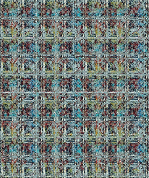 Obraz Seamless Pattern Illustrations for Designing in Unique and vibrant digital textile designs, crafted to bring elegance and sophistication to any fabric. Perfect for fashion, home décor, floral
