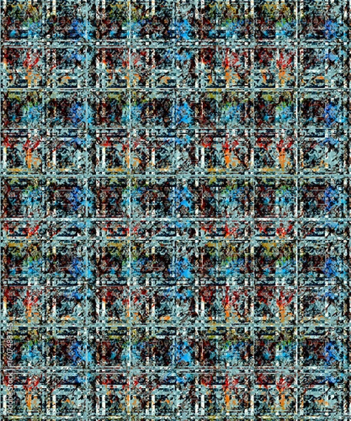 Obraz Seamless Pattern Illustrations for Designing in Unique and vibrant digital textile designs, crafted to bring elegance and sophistication to any fabric. Perfect for fashion, home décor, floral
