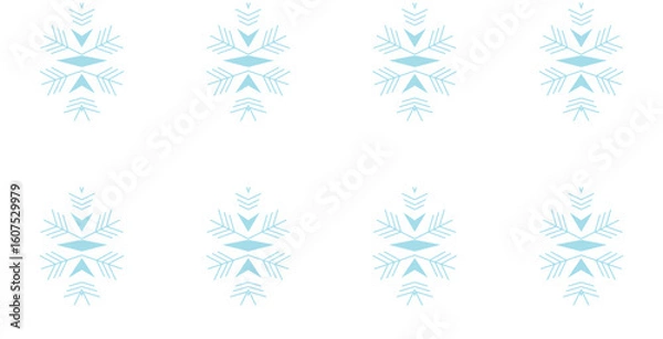 Obraz Geometric Snowflake Pattern