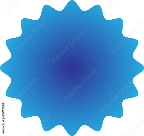 Obraz Abstract Blue Burst Graphic Element