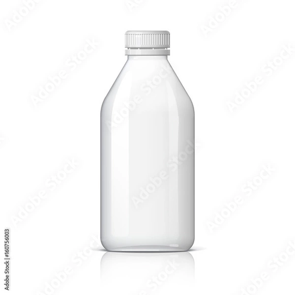Fototapeta Realistic plastic bottle for water.