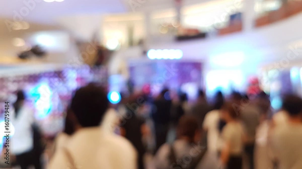 Fototapeta Blurring of indoor events with lots of people
