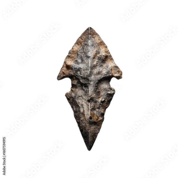 Fototapeta Sharp pointy object with a leafy design on it