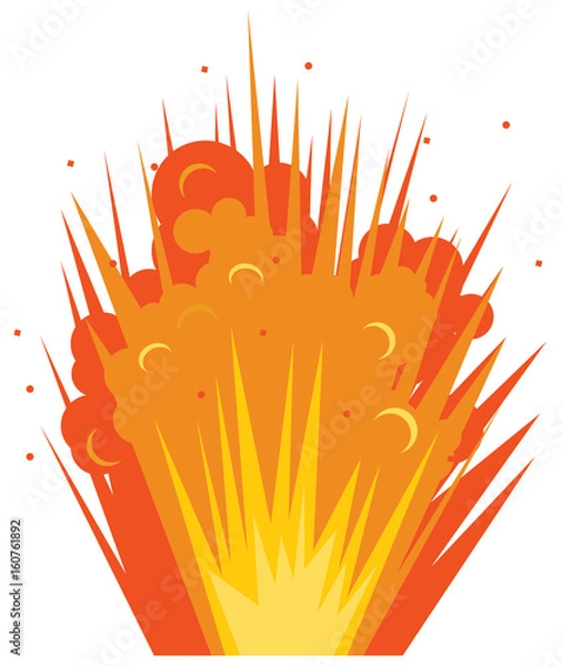 Fototapeta Ground explosion vector image