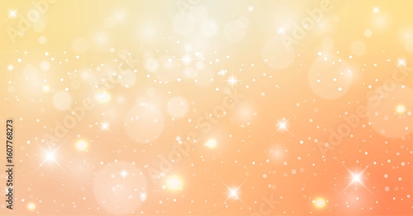 Obraz キラキラのオレンジの背景素材 ( フレーム　見出し　タイトル　きらきら　背景 )	
