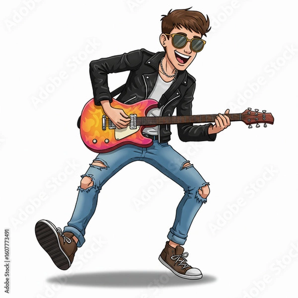 Obraz Man playing guitar