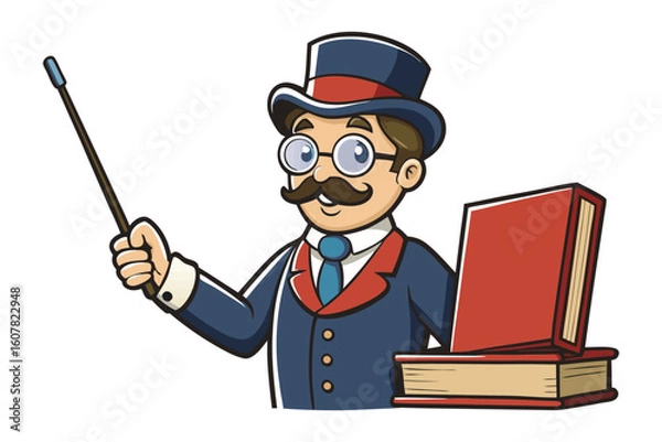 Fototapeta Creative professional in yellow suit running with tablet and color wheel demonstrating design inspiration and workflow