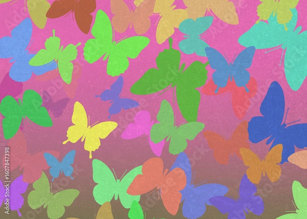 Obraz seamless pattern with butterflys