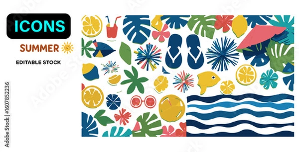 Obraz  Summer Icons