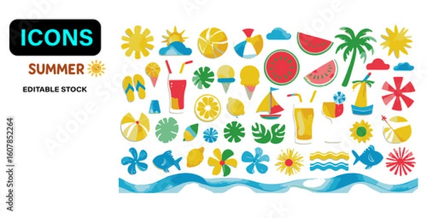 Obraz  Summer Icons