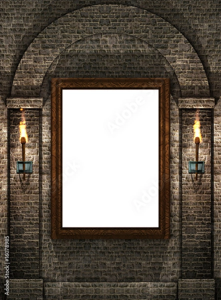 Obraz Frame with torches