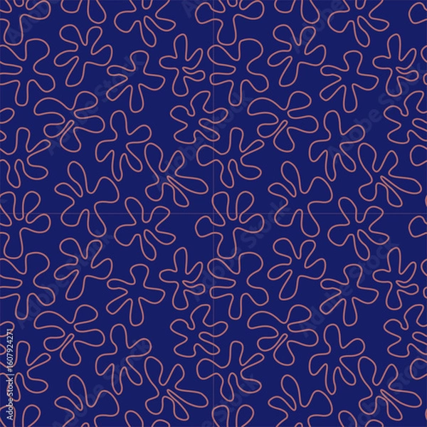 Fototapeta Seamless blobs abstract background.