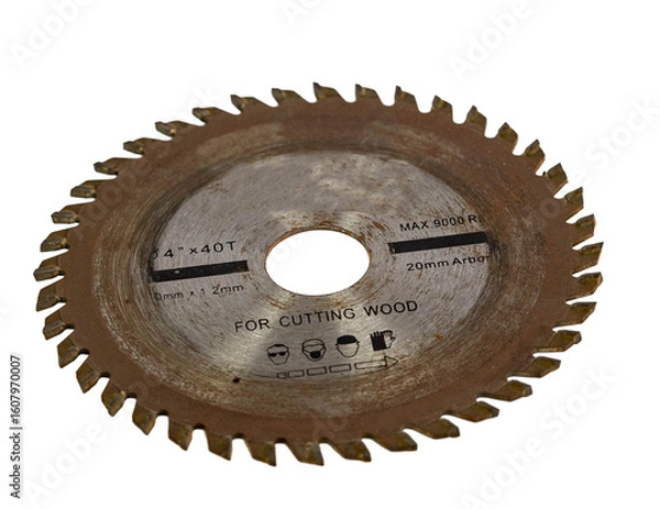 Fototapeta Multi-Purpose Cutting Disc for Wood and Other Materials on Transparent Background
