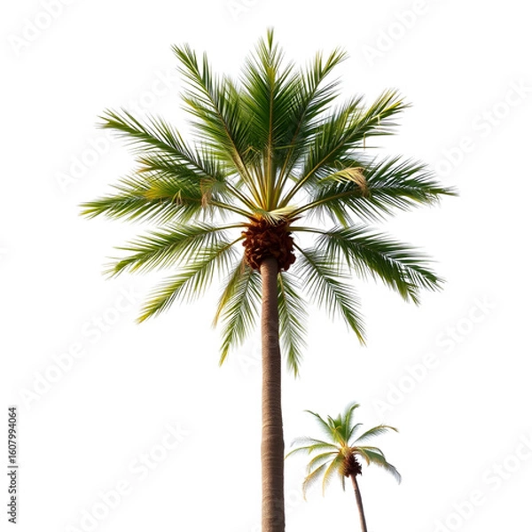 Obraz palm tree isolated on white