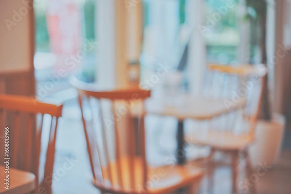 Obraz 飲食の店内ぼかし風景