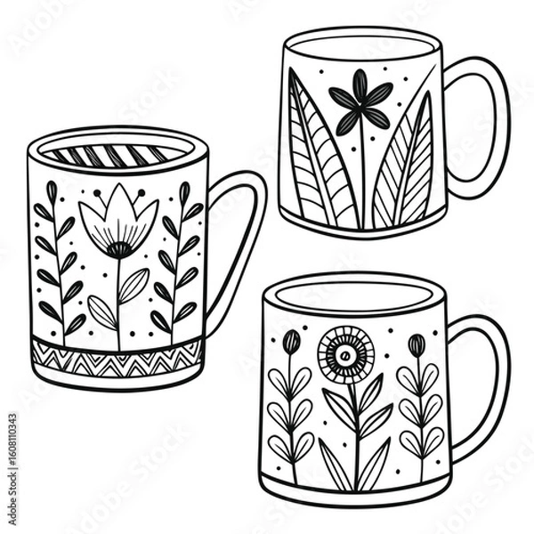 Obraz set of cups