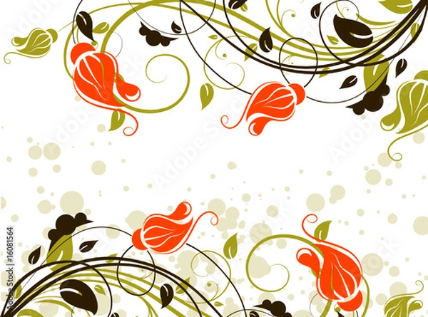 Obraz Floral abstract illustration