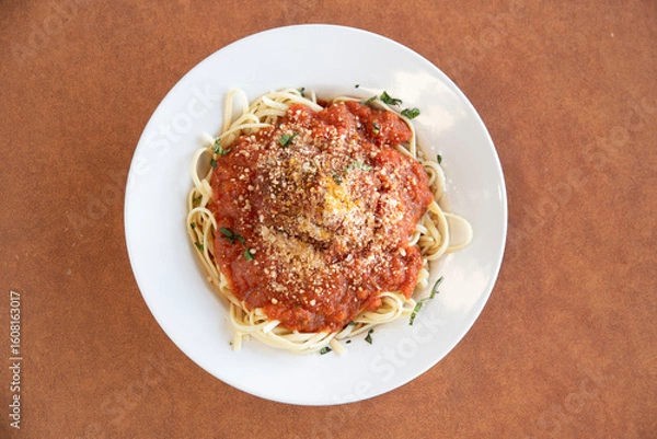 Obraz Spaghetti and meatballs