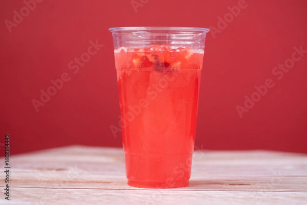 Obraz Strawberry Boba Lemonade
