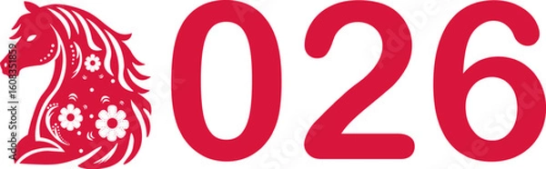 Obraz Chinese Horse New Year 2026