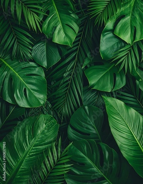 Fototapeta Tropical foliage background