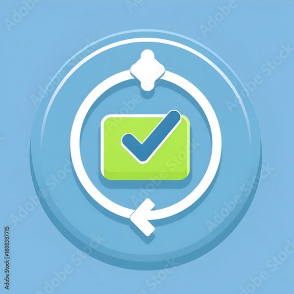 Obraz recurring donation glyph icon