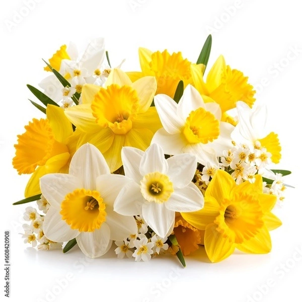 Fototapeta Spring bouquet of daffodils