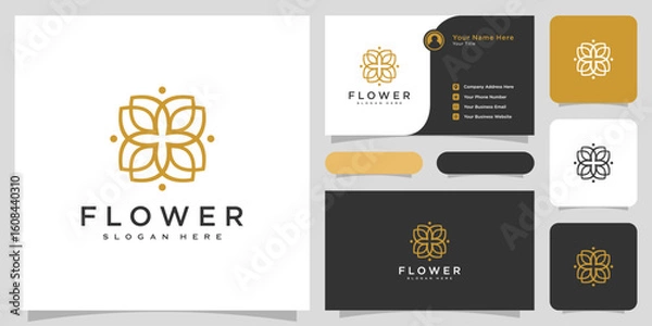 Obraz flower nature logo design template vector