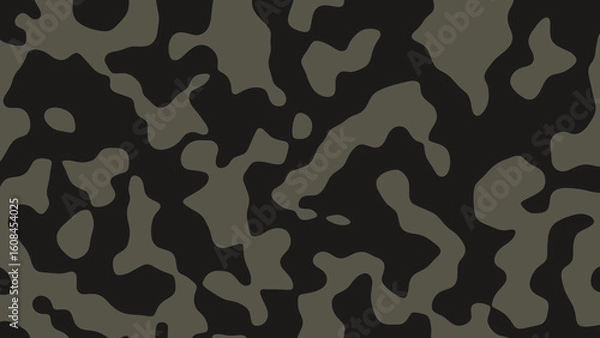 Fototapeta Military camouflage fabric pattern in dark cream color
