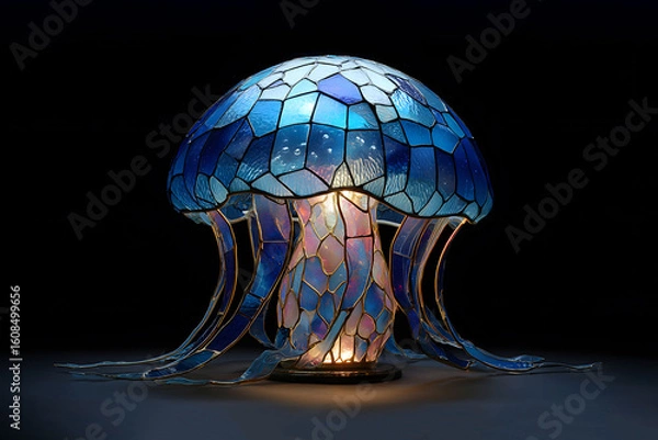 Fototapeta 유리 해파리 조형물