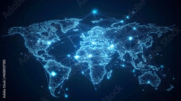 Obraz Global Network Illustration