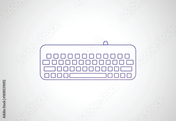 Fototapeta Low Poly with Computer low poly logo design, Vector illustration