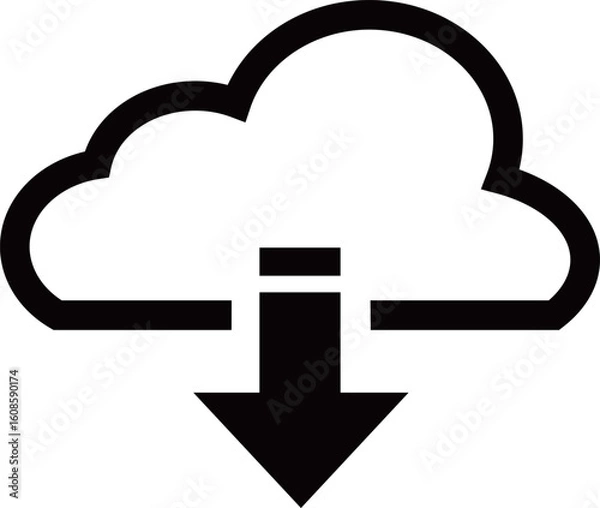 Obraz クラウドダウンロードのアイコン
