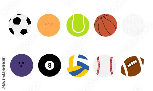 Fototapeta A set of vector ball elements suitable for decoration and presentations.	
