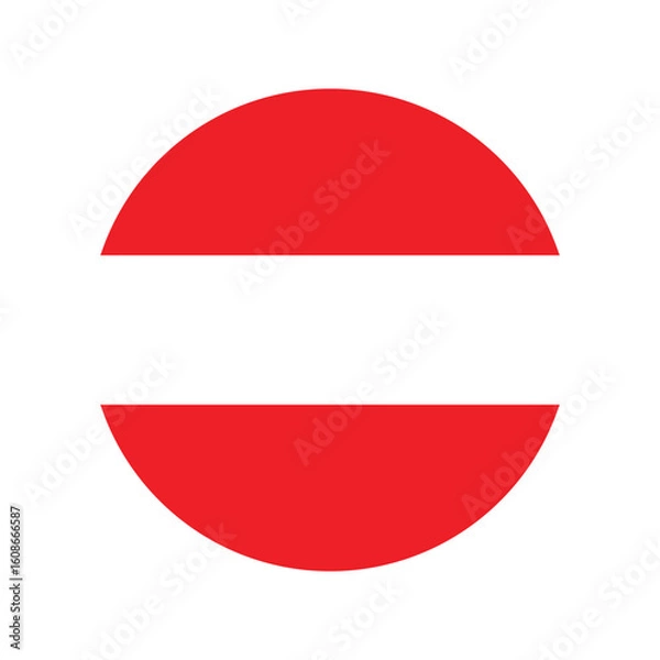 Fototapeta austria flag button