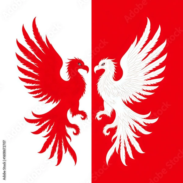 Obraz angel wings vector illustration