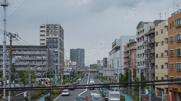 Fototapeta 都会の幹線道路
