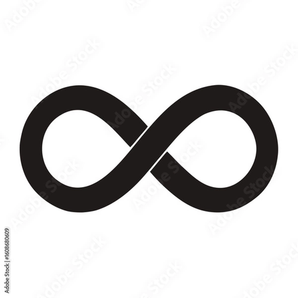 Obraz infinity symbol on white background
