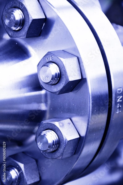 Obraz The flanged connection of pipeline