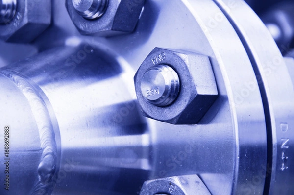 Obraz The flanged connection of pipeline