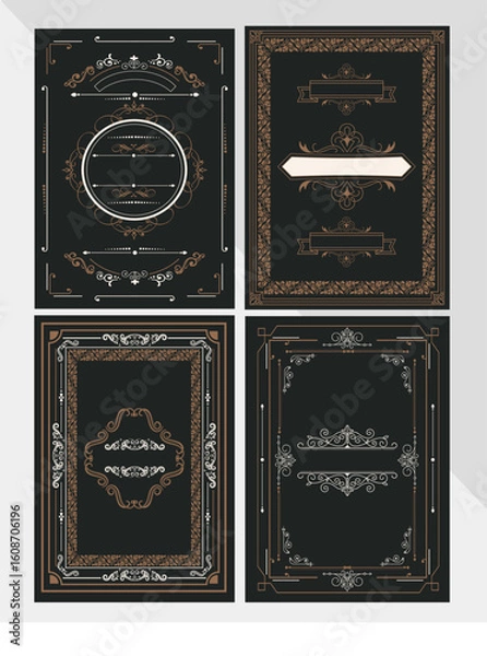 Obraz Vintage frame Vintage frame Elegant Vintage Frame Design Template Ornamental Border Art This elegant vintage frame template features intricate ornamental borders with a luxurious and classic 