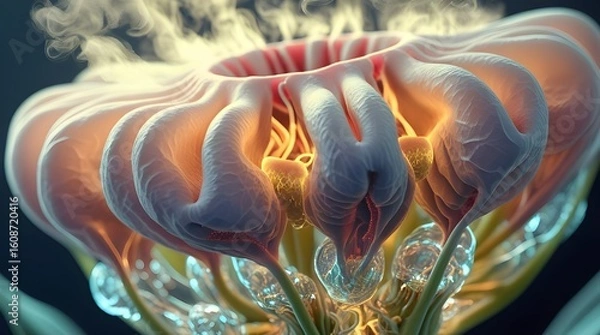 Obraz a plant's lung-like organ background