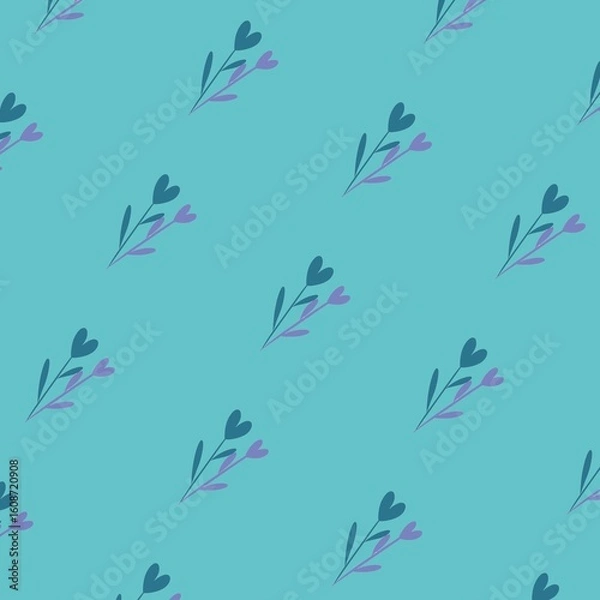Fototapeta seamless floral pattern